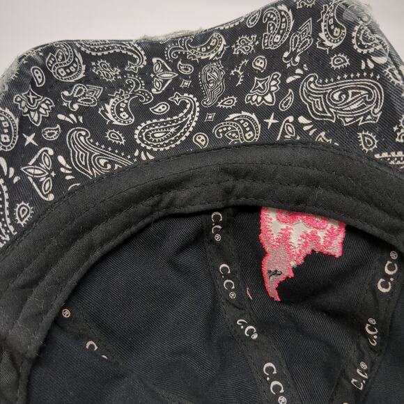 Idaho City Grocery Strapback Hat Multicolor One Size Paisley Ponytail - Picture 8 of 9